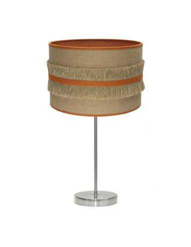 Grand Natalia Table Lamp 1xe27 Nickel/bag-orange 62x30x30 Cm