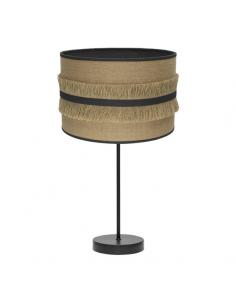Large Natalia Table Lamp 1xe27 Black/sack-black 62x30x30 Cm
