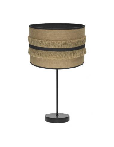 Large Natalia Table Lamp 1xe27 Black/sack-black 62x30x30 Cm