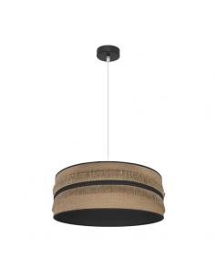 Natalia 1xe27 Pendant Black/sack-black Regx50x50 Cm