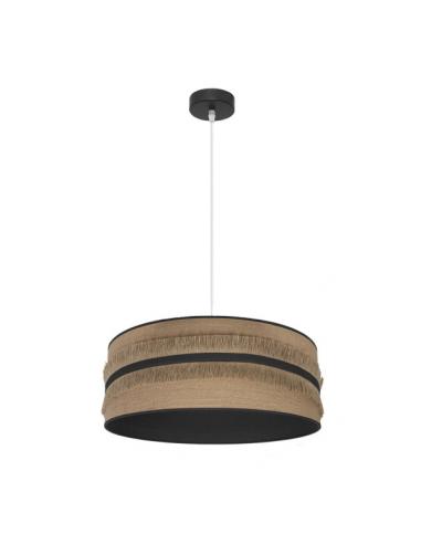 Natalia 1xe27 Pendant Black/sack-black Regx50x50 Cm