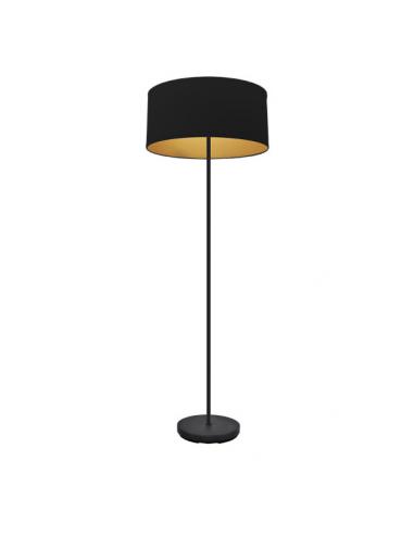 Anuska 1xe27 Living Room Foot Black/black-gold 162x40x40 Cm
