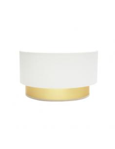 Anuska 1xe27 White/gold Wall Light 17x30x16 Cm