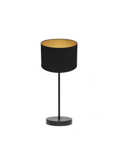 Anuska 1xe14 Black/black-gold table lamp 46x16x16 cm