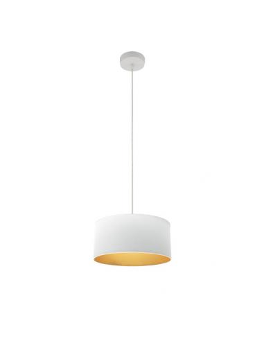 Colgante Anuska 1xe27 Blanco/blanco-oro Regx30x30 Cm