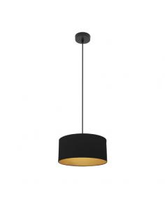 Anuska Pendant 1xe27 Black/black-gold Regx30x30 Cm