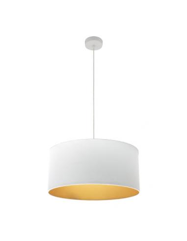 Colgante Anuska 1xe27 Blanco/blanco-oro Regx50x50 Cm