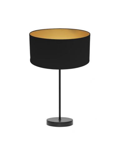 Sobremesa Alto Anuska 1xe27 Negro/negro-oro 62x30x30 Cm