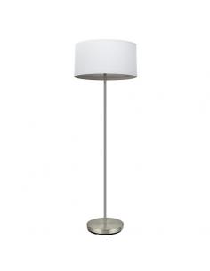 Tatiana 1xe27 Nickel/white-wood salon foot. Gray 162x40x40 cm