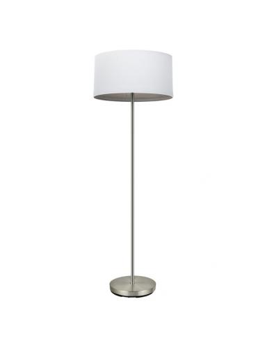 Tatiana 1xe27 Nickel/white-wood salon foot. Gray 162x40x40 cm