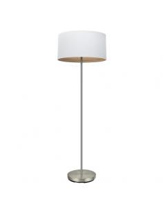 Tatiana 1xe27 Nickel/white-wood salon foot. Clara 162x40x40 Cm