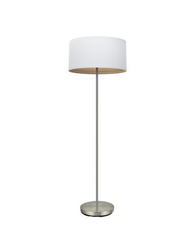 Tatiana 1xe27 Nickel/white-wood salon foot. Clara 162x40x40 Cm