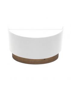 Tatiana 1xe27 Wall Light White-Dark Wood 17x30x15 Cm