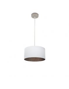 Tatiana 1xe27 Nickel/white-oxide Regx Pendant 30x30 Cm