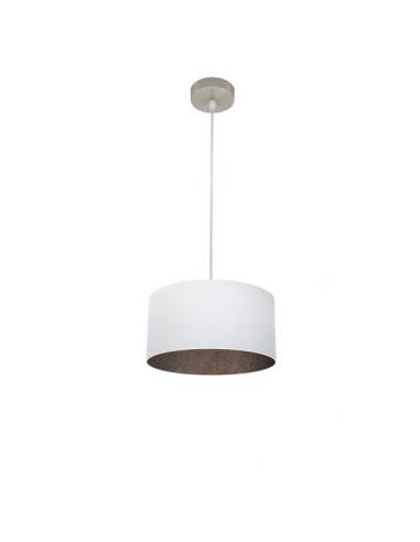 Tatiana 1xe27 Nickel/white-oxide Regx Pendant 30x30 Cm