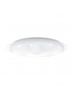 EGLO 97737 - LANCIANO LED Ceiling Light in Steel, white, transparent and Acrylic plastic with glass effect