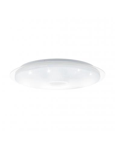 EGLO 97737 - LANCIANO LED Ceiling Light in Steel, white, transparent and Acrylic plastic with glass effect