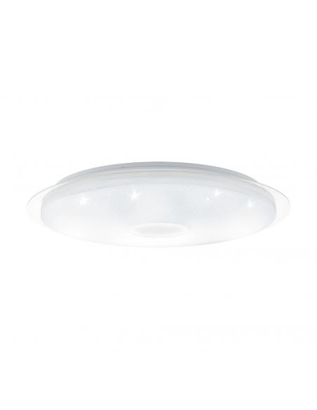 EGLO 97737 - LANCIANO LED Ceiling Light in Steel, white, transparent and Acrylic plastic with glass effect