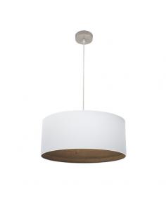 Tatiana 1xe27 Nickel/white-mad pendant. Dark Regx50x50 Cm