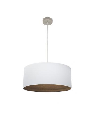 Tatiana 1xe27 Nickel/white-mad pendant. Dark Regx50x50 Cm