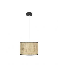 Natasha Pendant 1xe27 Black/reed Regx30x30 Cm