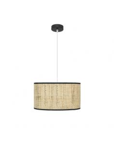 Natasha Pendant 1xe27 Black/reed Regx40x40 Cm