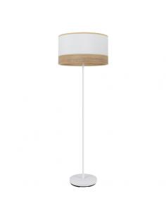 Olga 1xe27 Living Room Foot White/white-clear-wood 162x40x40 Cm