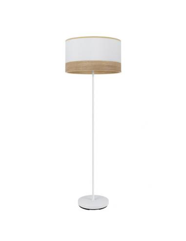 Olga 1xe27 Living Room Foot White/white-clear-wood 162x40x40 Cm