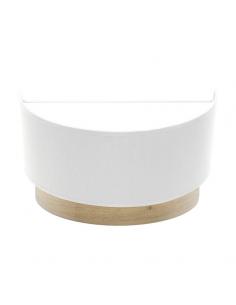 Olga 1xe27 White/Light Wood Wall Light 15x30x16 Cm
