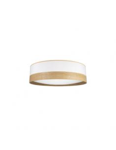Olga 72w Ceiling Light White/clear wood 5616lm 14x50x50 Cm 3000-4000-6500k