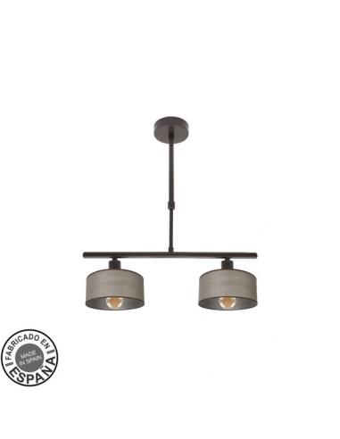 Lampara Gilda 2xe14 Marron Regx43x14 Cm