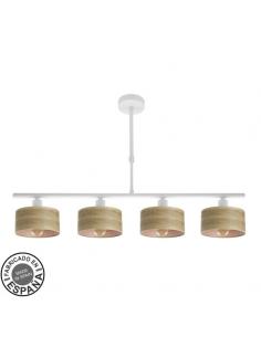 Gilda 4xe14 Lamp White/Light Wood Regx76x14 Cm