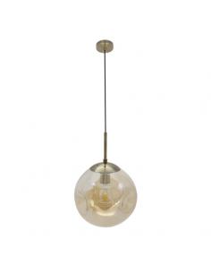 Pinap Pendant 1xe27 Leather/amber Regx25x25 Cm