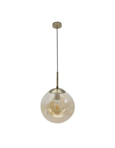 Pinap Pendant 1xe27 Leather/amber Regx25x25 Cm