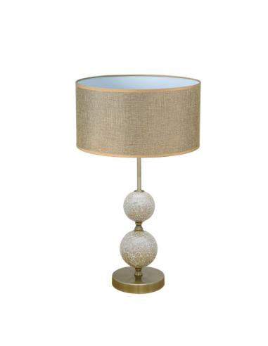 Sobremesa Salaria 1xe27 Cuero Pantalla Marron 35d