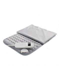 Elect.fleece pad Gray 100w 40x30cm C/cover 9levels Automatic Washable Shutdown