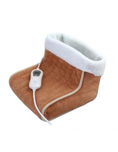 Electric Relax Foot Warmer 100w Camel/white 24x30x30cm 3levels Heat Automatic Off Washable