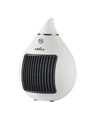 Ceramic Fan Heater 1500w White/chrome 2functions 2powers Thermostat Reg.anti-tip 26.5x18.5x18.5 Cm