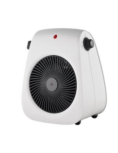 Electric Fan Heater Style 2000w White 2powers 3functions Termost.reg. Anti-tip And Handle 26.8x21.2x14cm