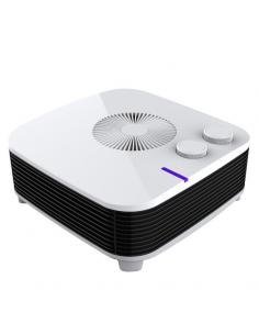 Electric Fan Heater Style 2000w White Horizontal 2power.3 functions Termost.reg. 11.5x26x26 cm