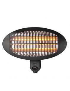 Austral Quartz Outdoor Heater 2000w Black Wall 3el Em.3pot.ip34 Orientable36x50.5x22 Cm
