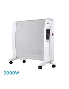 Mica Radiator Coat 2000w 1 White Element with Remote Timer Display Thermostat Reg.54x82.5x27cm