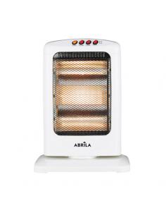 Elect.candente stove 1200w white 3pot oscillating 3elem.anti-tip, handle 44x33x23 cm