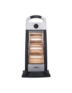 Elect.candente stove 1200w Black/silver 3 powers Oscillating 3elements, handle and anti-tip 62x28x24cm