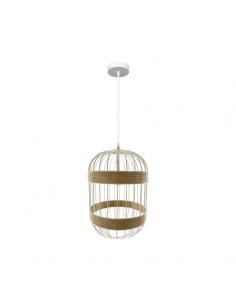 Piedmont Pendant 1xe14 White/natural Regx26x26cm