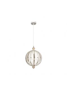 Trentino Pendant 1xe14 White/beech Regx31x31cm