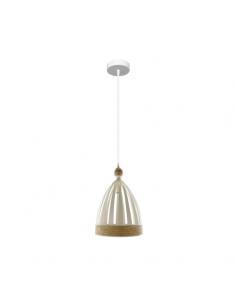 Portofino Pendant 1xe14 White/beech Regx20x20cm