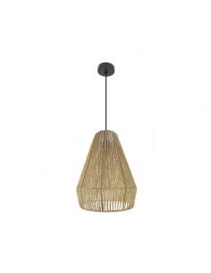 Calabria Pendant 1xe27 Black/natural Regx34x34cm