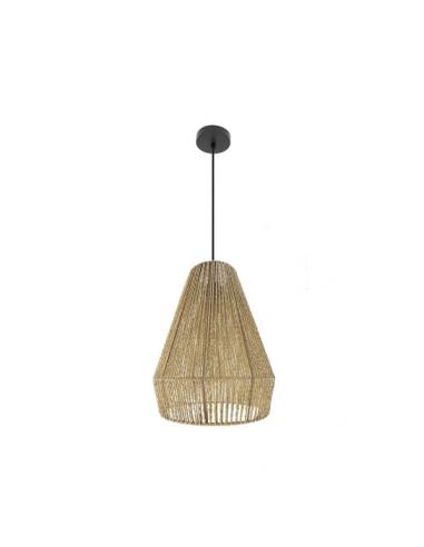 Calabria Pendant 1xe27 Black/natural Regx34x34cm