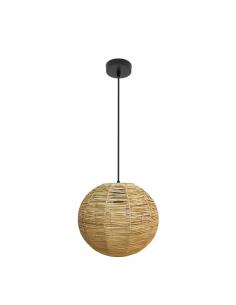Orfeo Pendant 1xe27 Black/natural Regx30x30cm Navy Vegetable